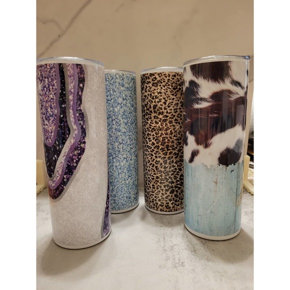 Bronze Leopard Stainless Steel Double Wall Tumbler 20 oz - Picture 2 of 5